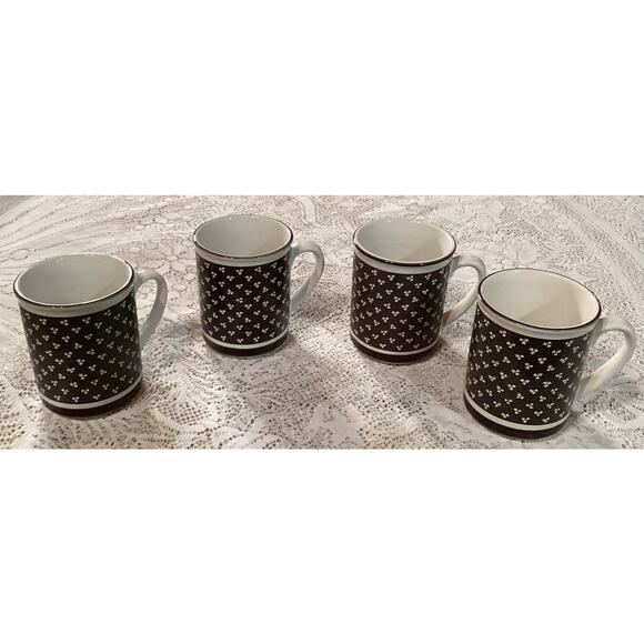 Set Of 4 CCCC England Vintage Coffee Mugs - Picture 3 of 9